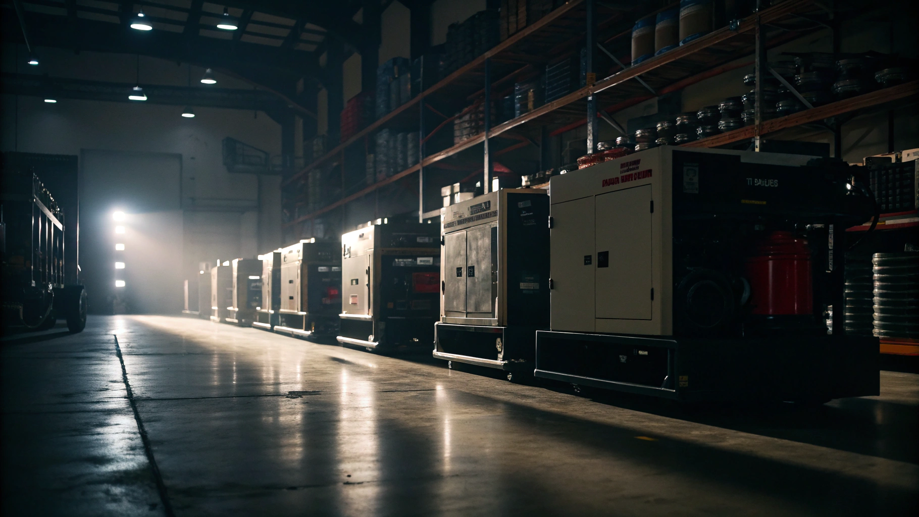 Heavy-duty industrial diesel generator set assembly